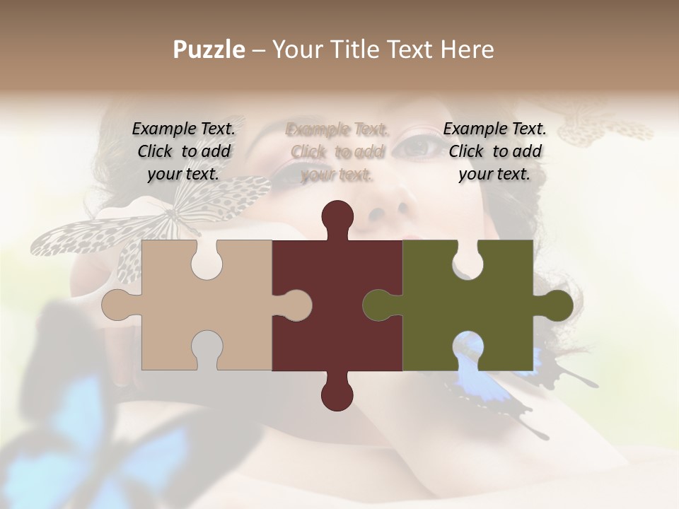 Adult Flying Freedom PowerPoint Template