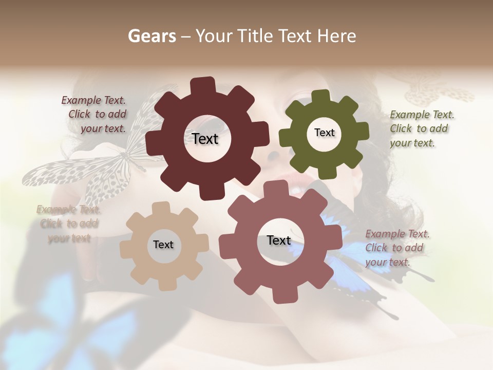 Adult Flying Freedom PowerPoint Template