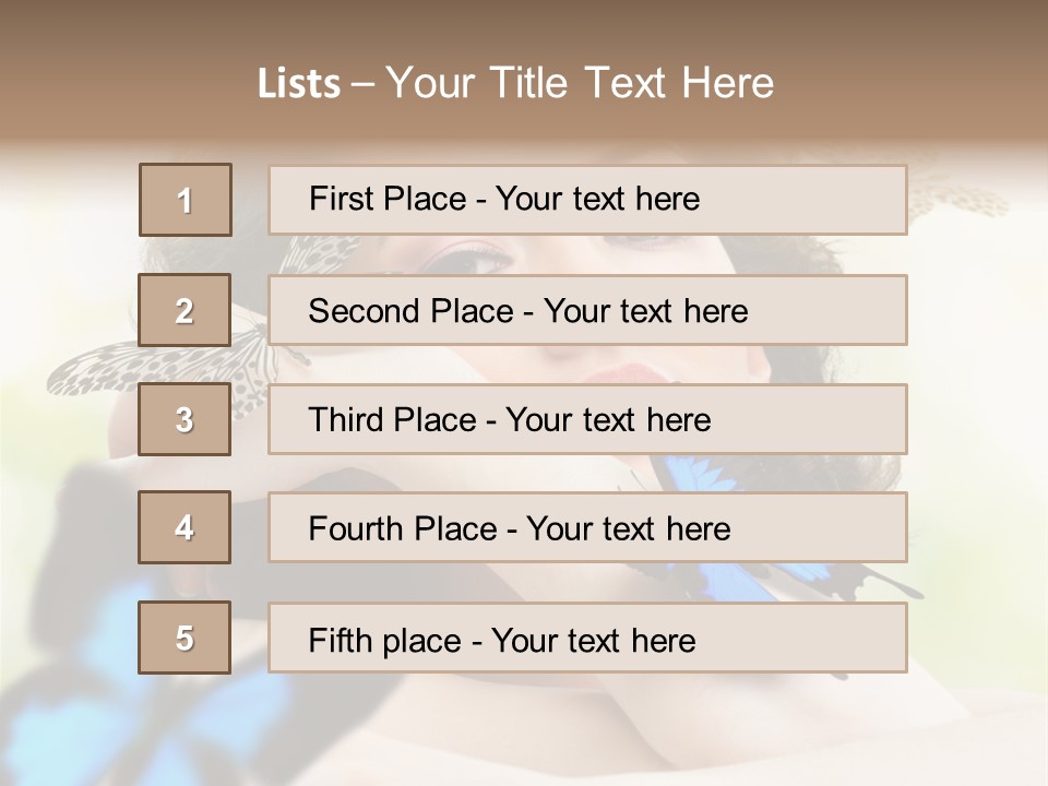 Adult Flying Freedom PowerPoint Template
