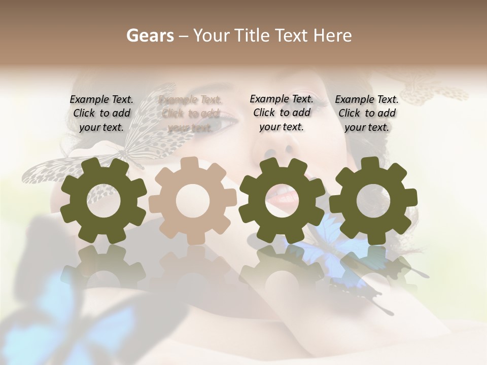 Adult Flying Freedom PowerPoint Template