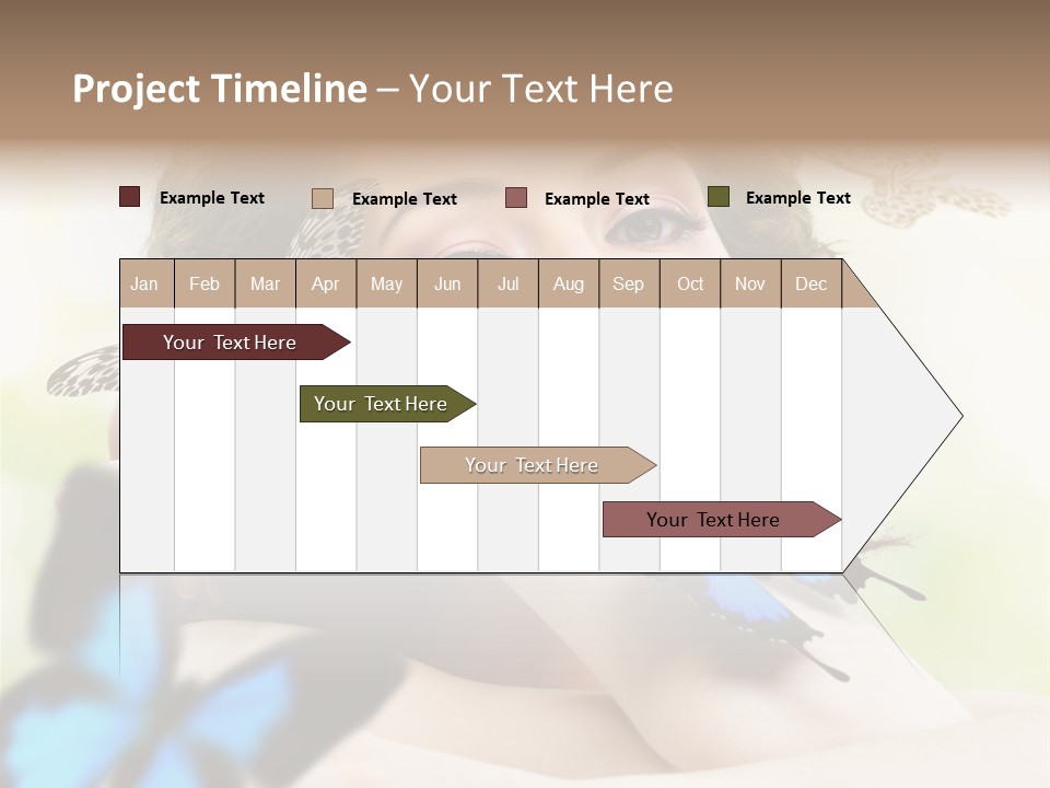 Adult Flying Freedom PowerPoint Template