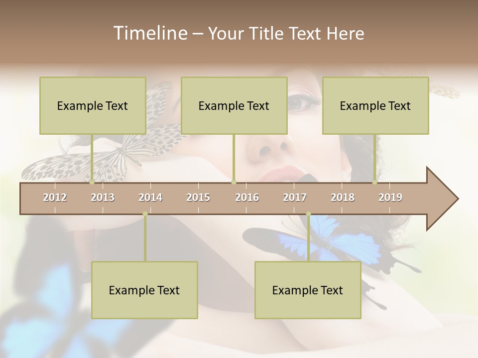 Adult Flying Freedom PowerPoint Template