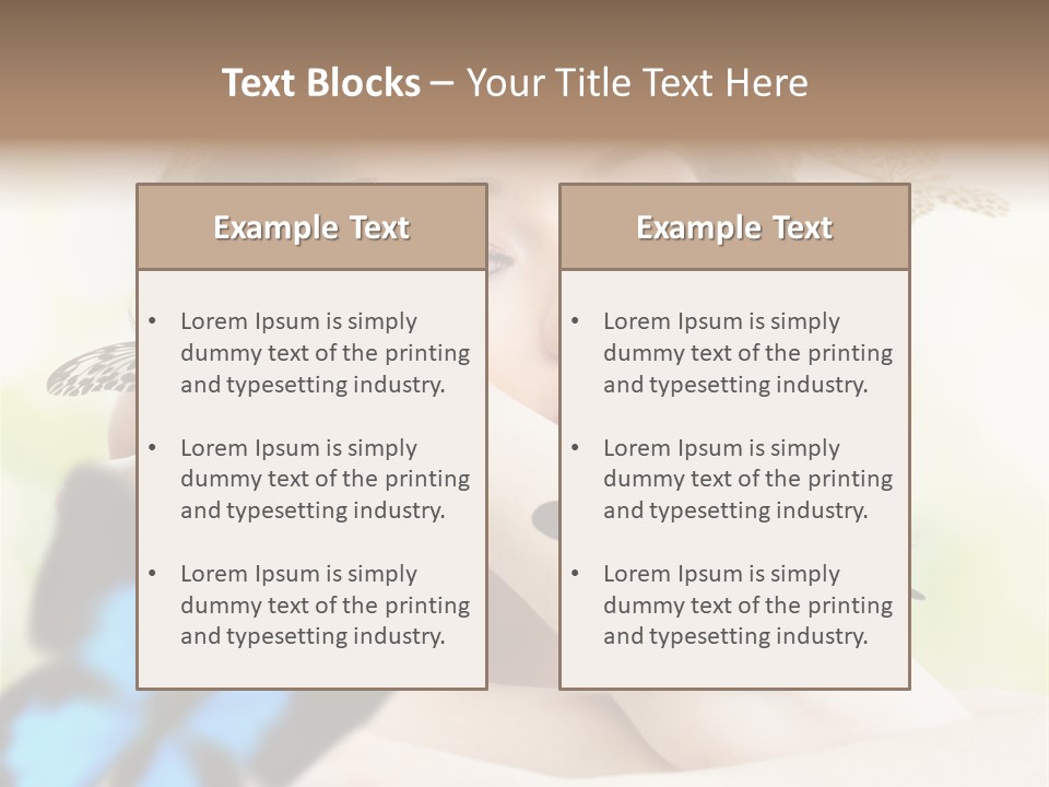Adult Flying Freedom PowerPoint Template