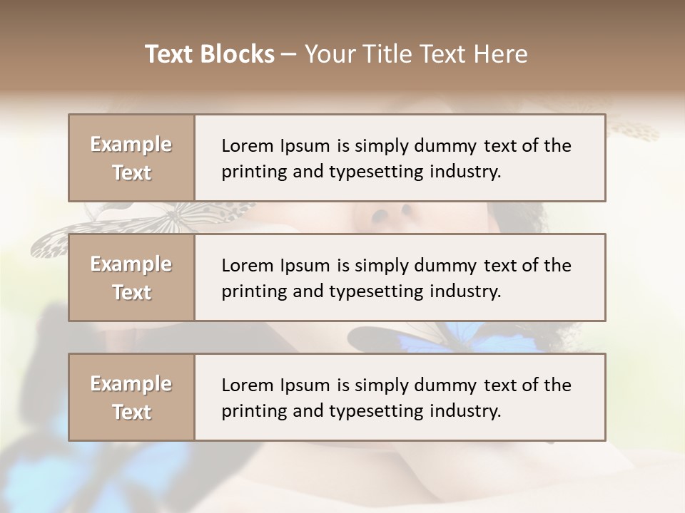 Adult Flying Freedom PowerPoint Template