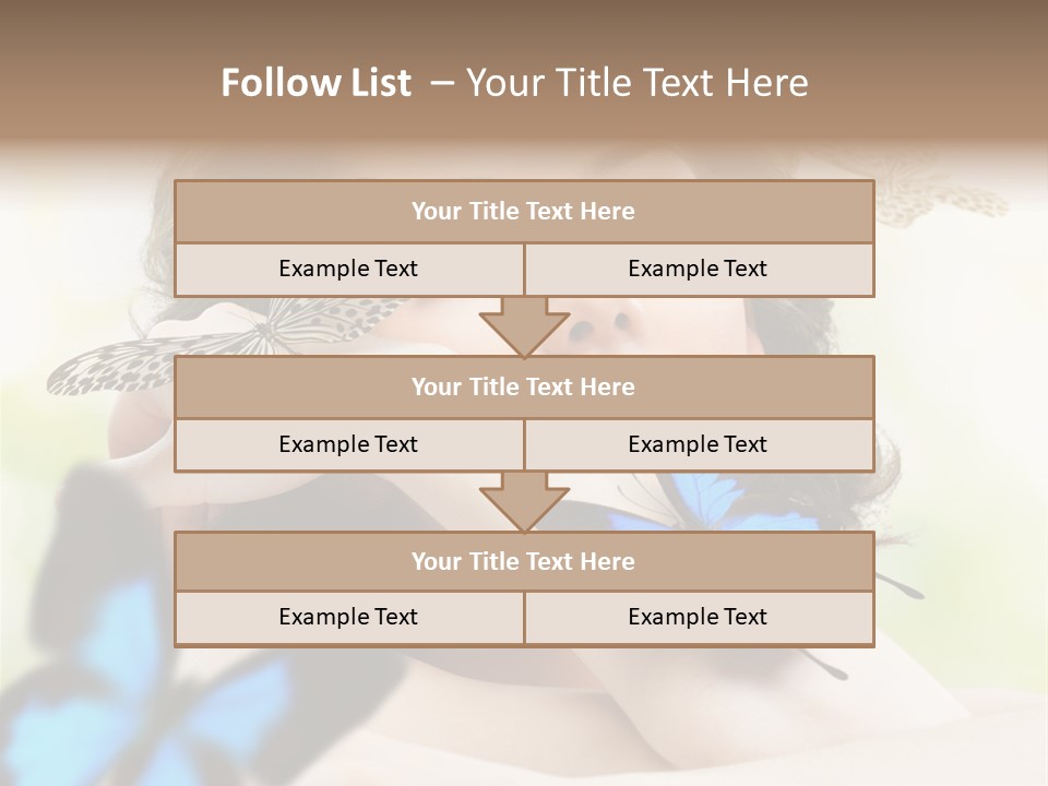 Adult Flying Freedom PowerPoint Template