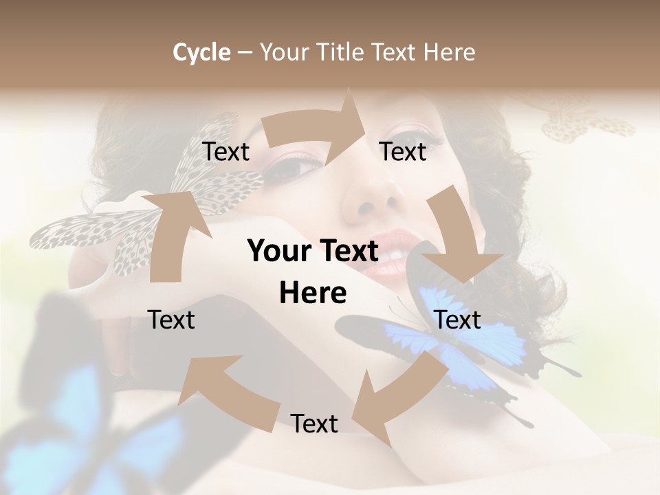 Adult Flying Freedom PowerPoint Template