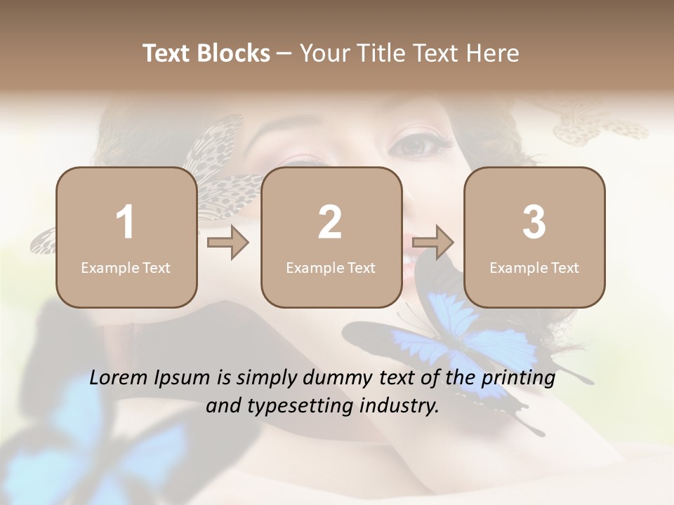 Adult Flying Freedom PowerPoint Template