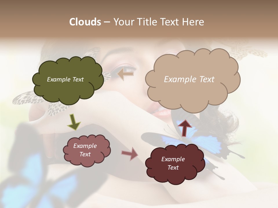Adult Flying Freedom PowerPoint Template
