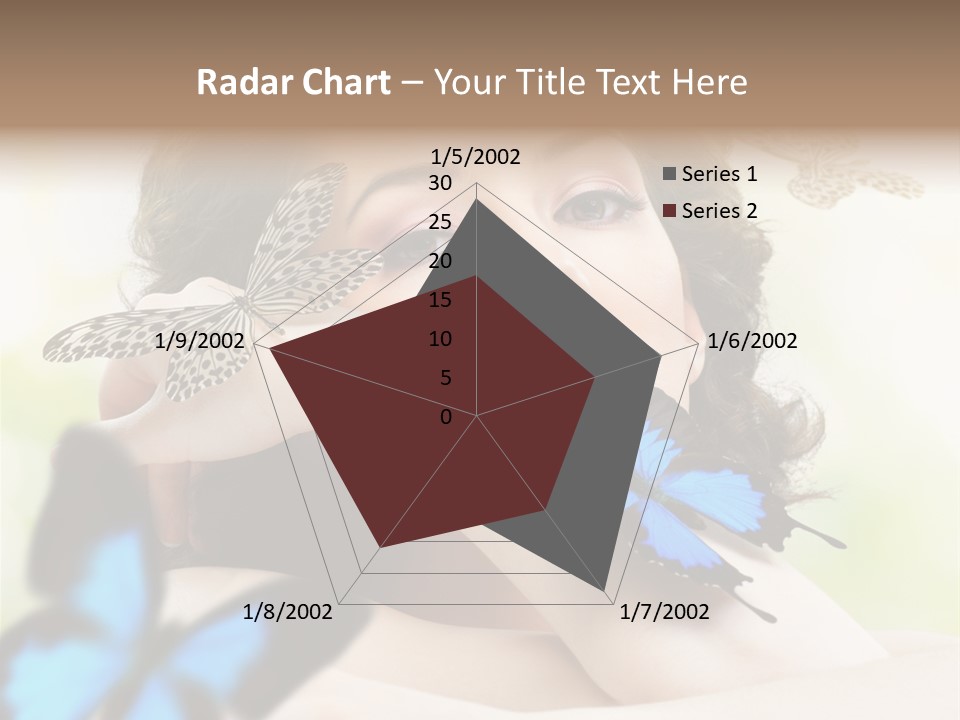 Adult Flying Freedom PowerPoint Template