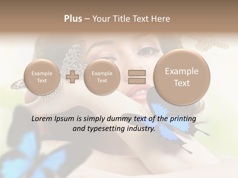 Adult Flying Freedom PowerPoint Template