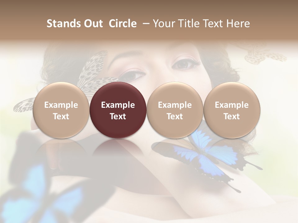 Adult Flying Freedom PowerPoint Template