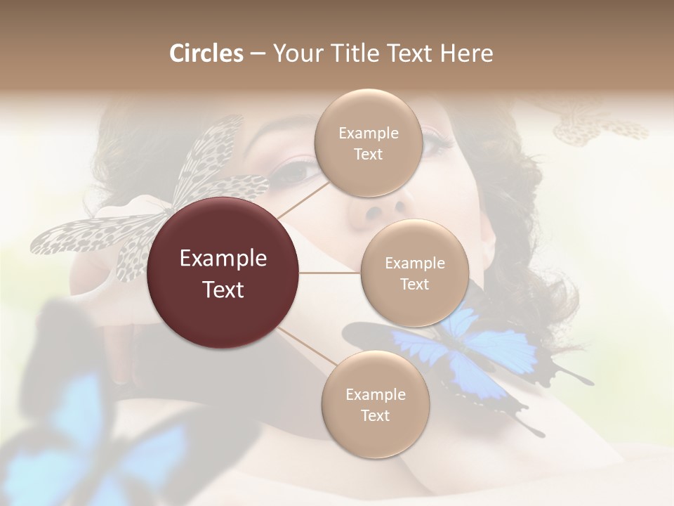 Adult Flying Freedom PowerPoint Template