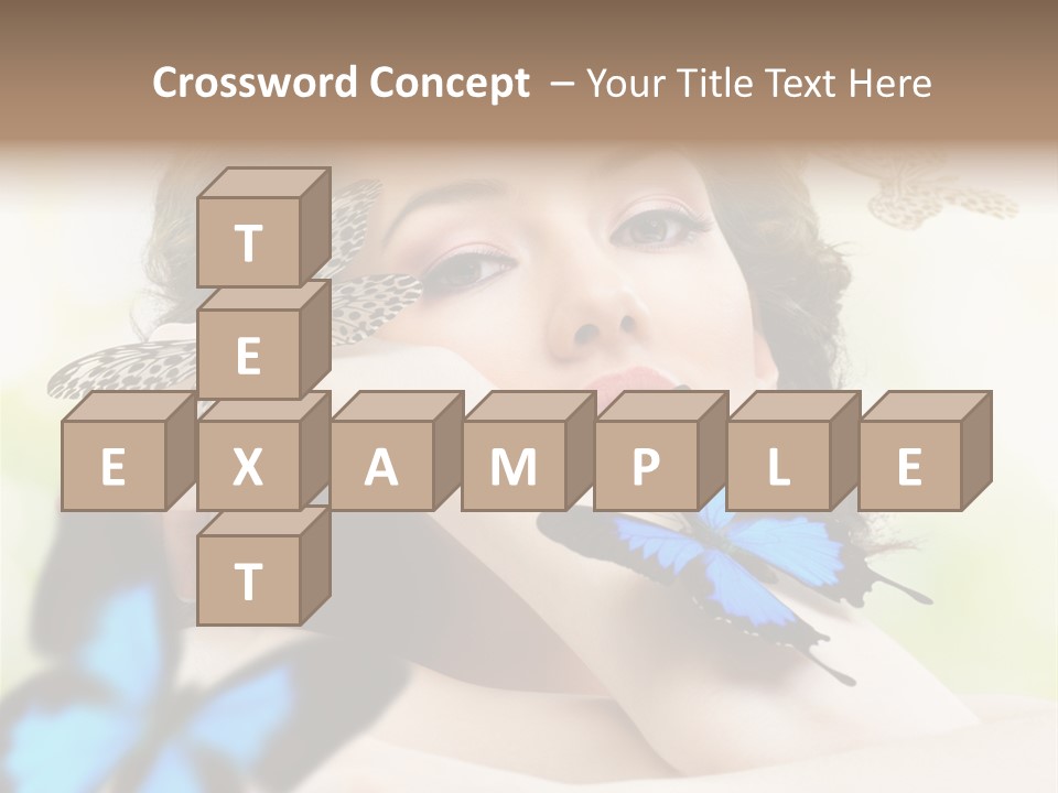 Adult Flying Freedom PowerPoint Template