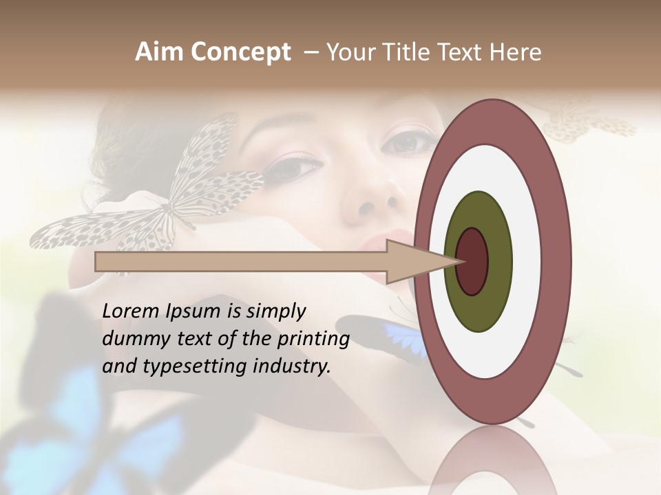 Adult Flying Freedom PowerPoint Template