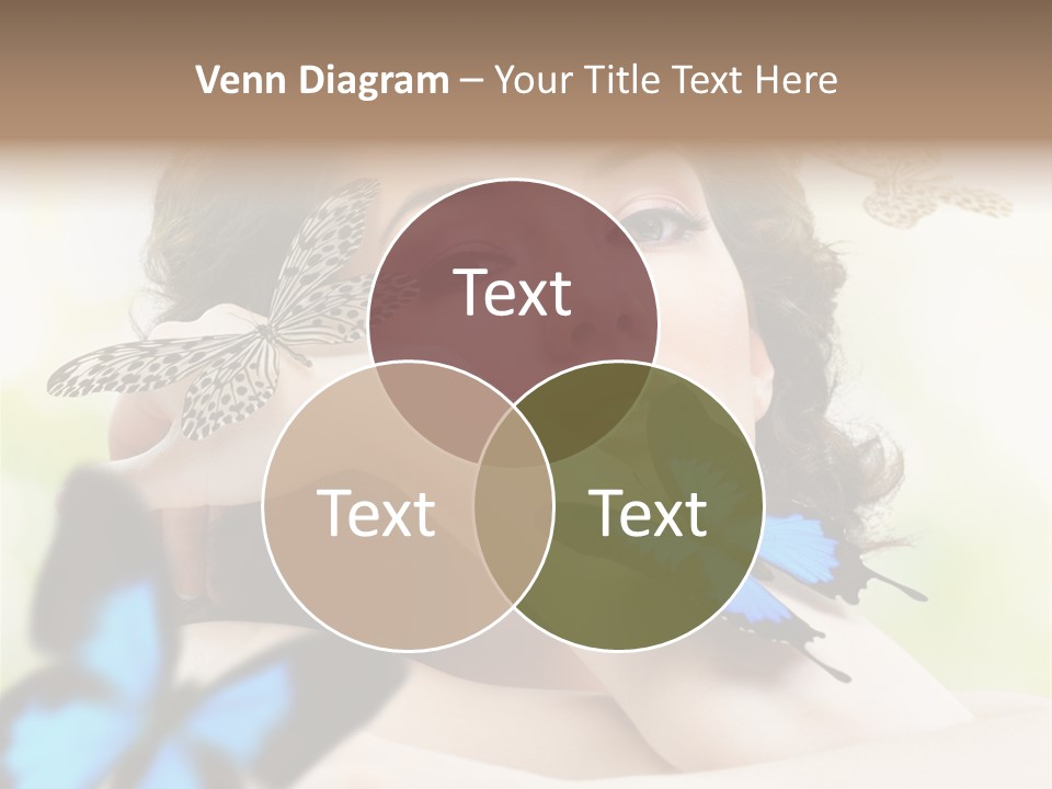 Adult Flying Freedom PowerPoint Template