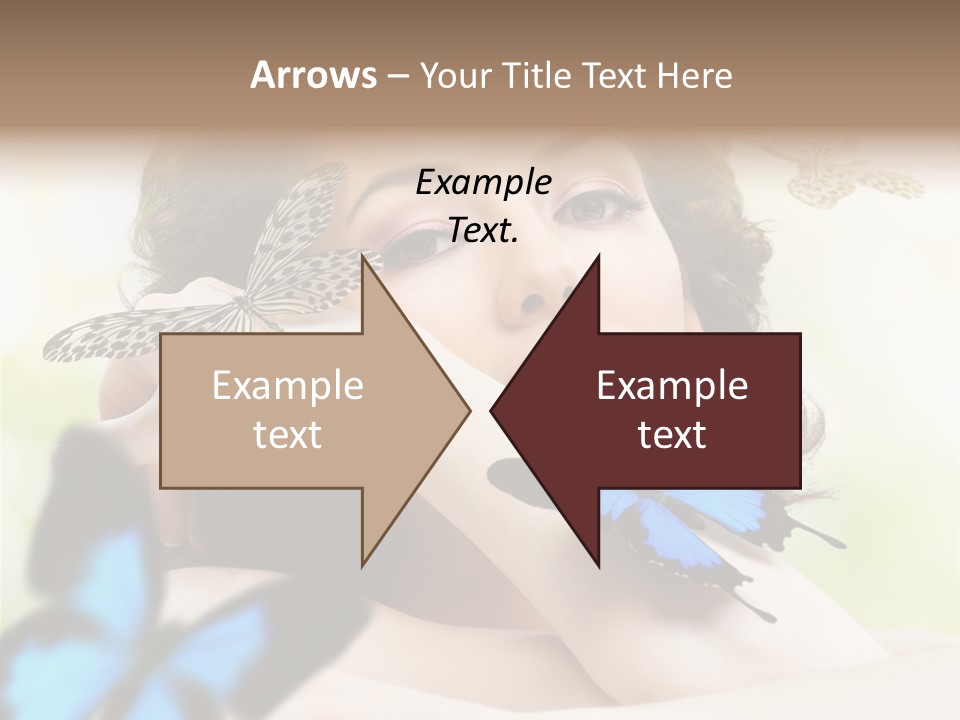 Adult Flying Freedom PowerPoint Template
