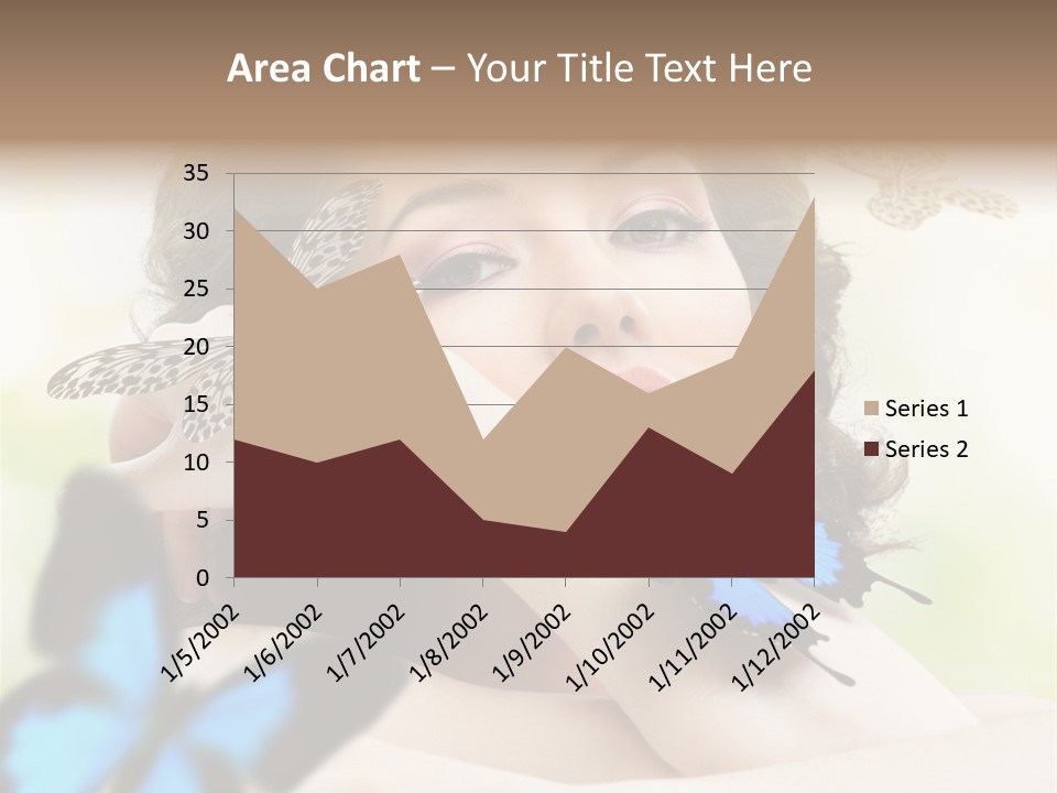 Adult Flying Freedom PowerPoint Template