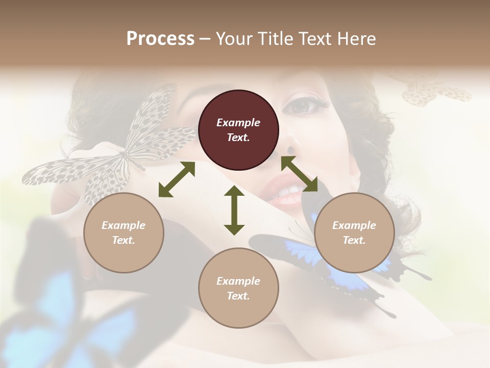 Adult Flying Freedom PowerPoint Template