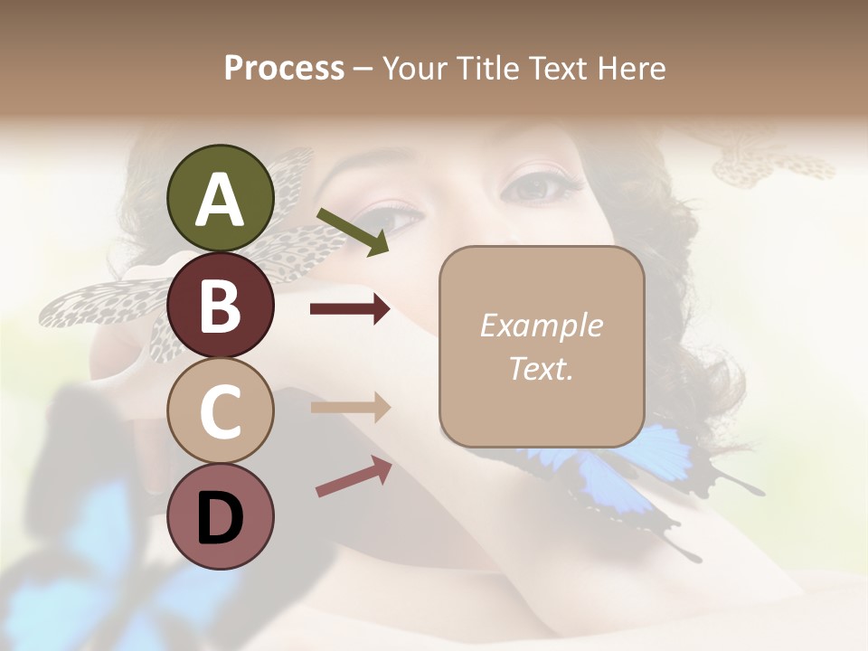 Adult Flying Freedom PowerPoint Template