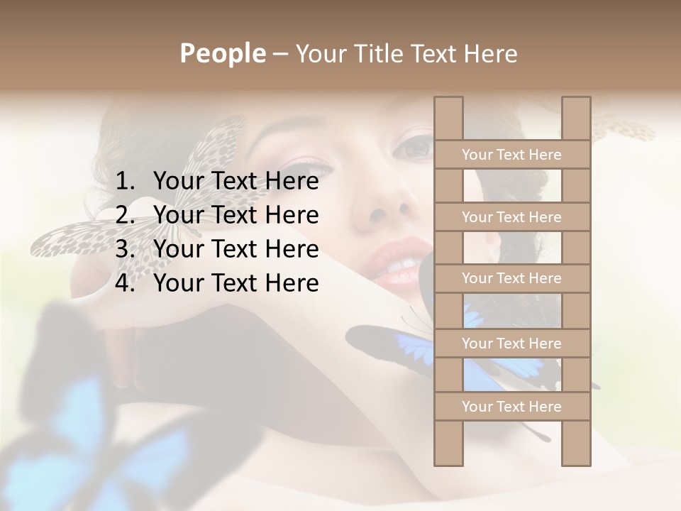 Adult Flying Freedom PowerPoint Template