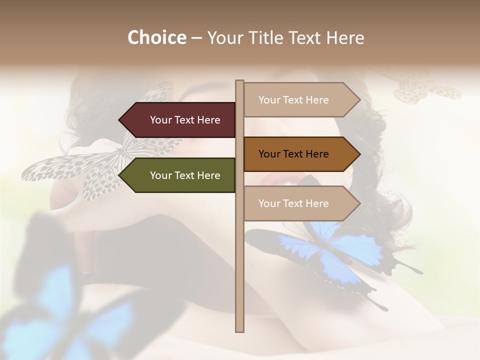 Adult Flying Freedom PowerPoint Template