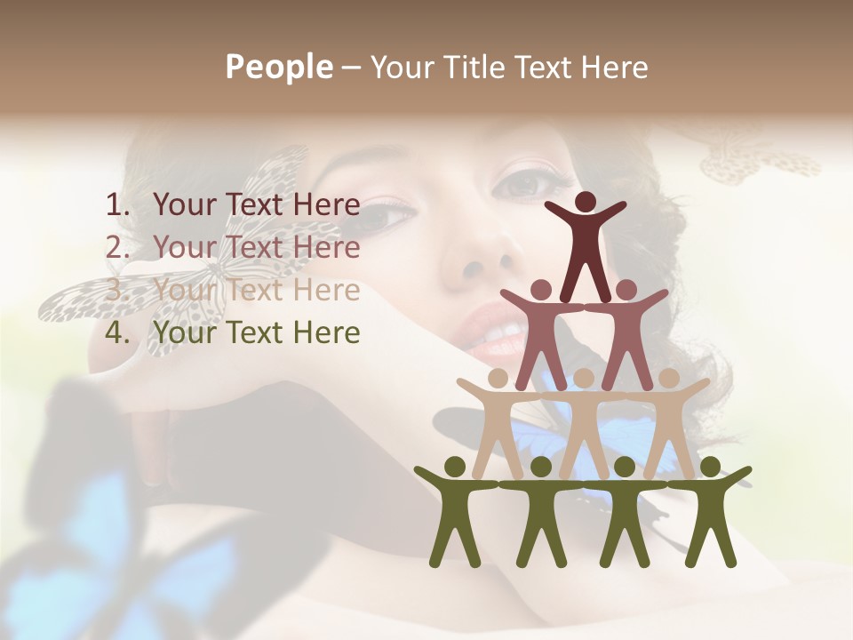 Adult Flying Freedom PowerPoint Template