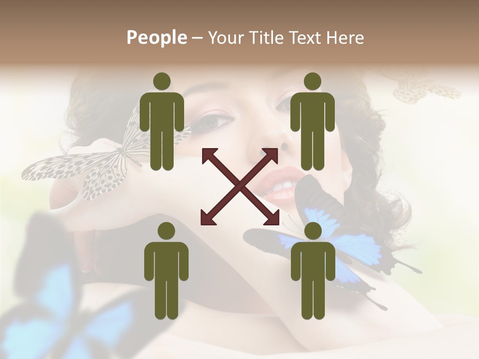 Adult Flying Freedom PowerPoint Template