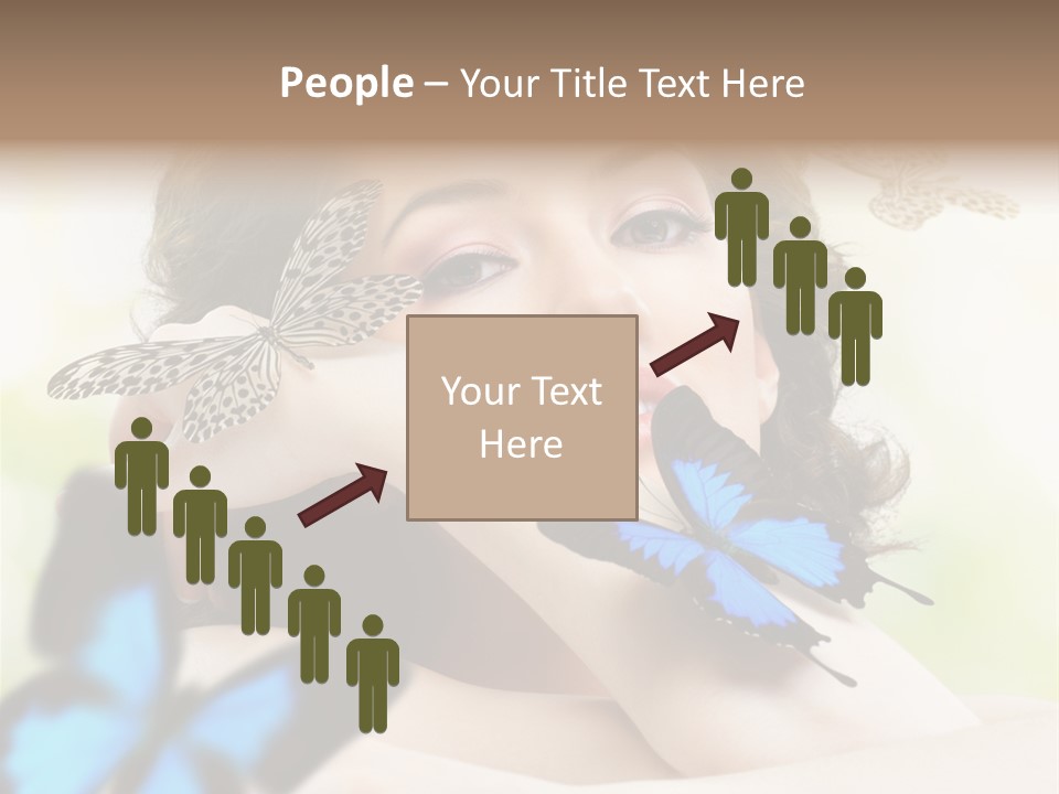 Adult Flying Freedom PowerPoint Template