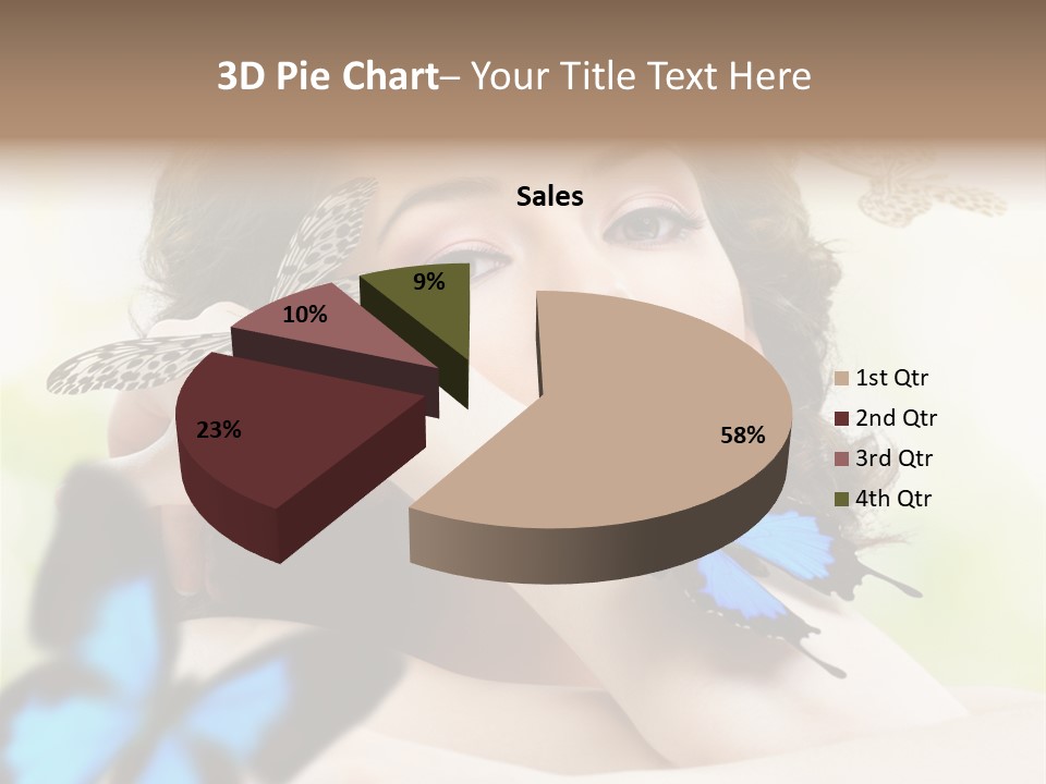 Adult Flying Freedom PowerPoint Template
