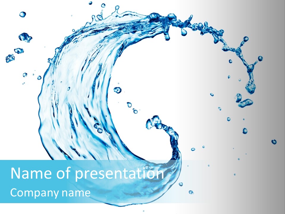 Transparent Colour Wet PowerPoint Template