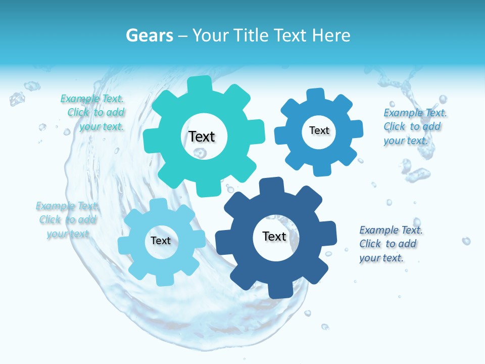 Transparent Colour Wet PowerPoint Template