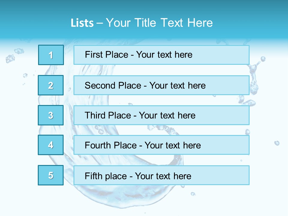 Transparent Colour Wet PowerPoint Template