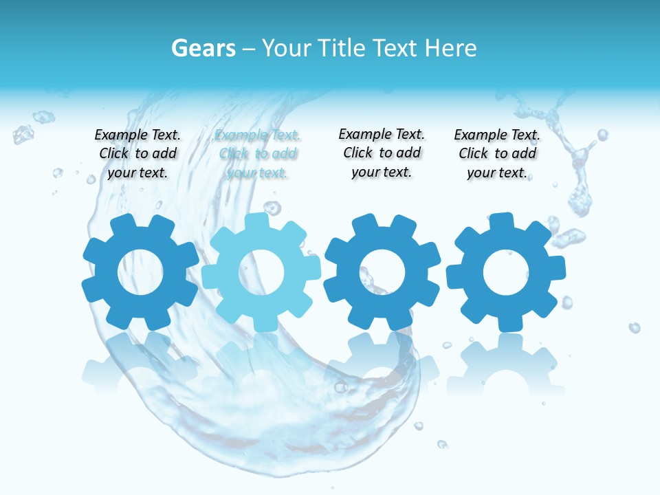 Transparent Colour Wet PowerPoint Template