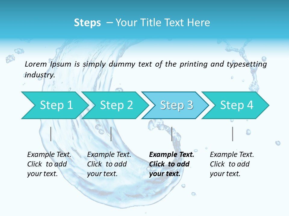 Transparent Colour Wet PowerPoint Template