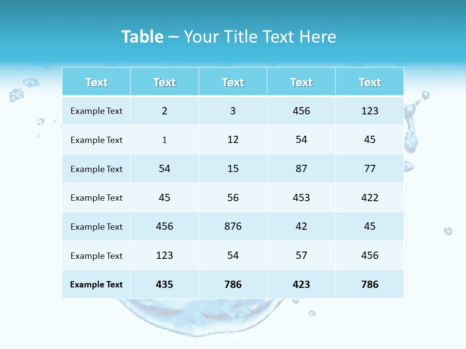 Transparent Colour Wet PowerPoint Template
