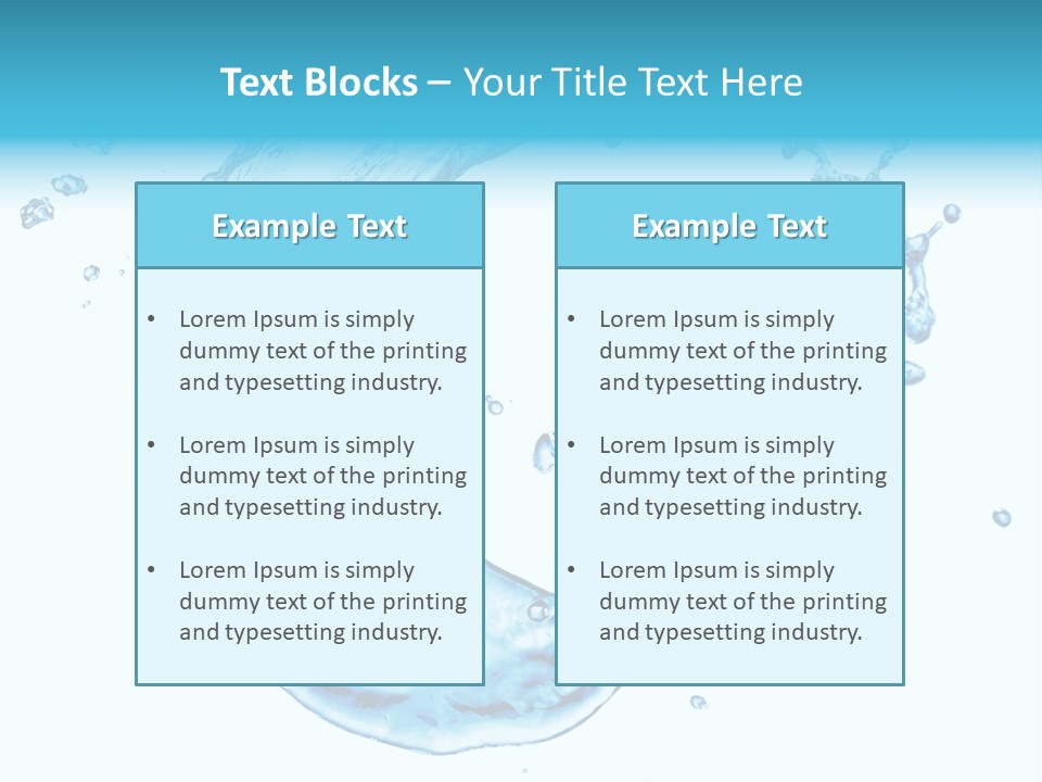 Transparent Colour Wet PowerPoint Template