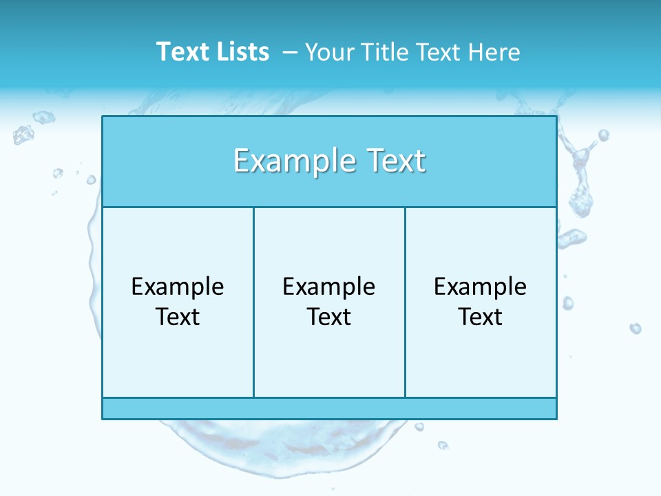 Transparent Colour Wet PowerPoint Template