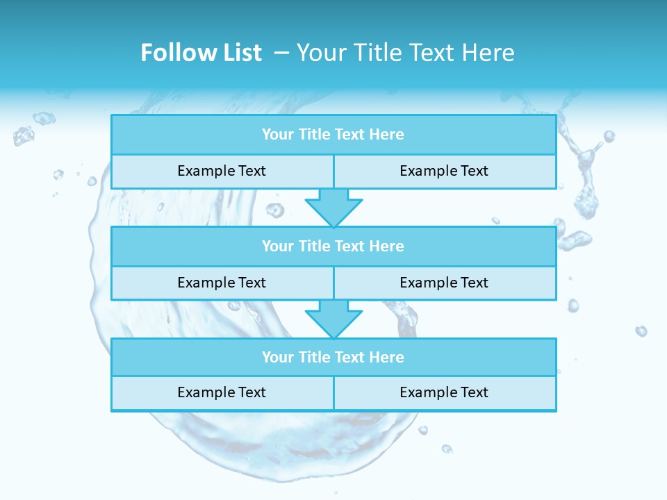 Transparent Colour Wet PowerPoint Template