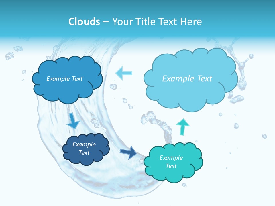 Transparent Colour Wet PowerPoint Template