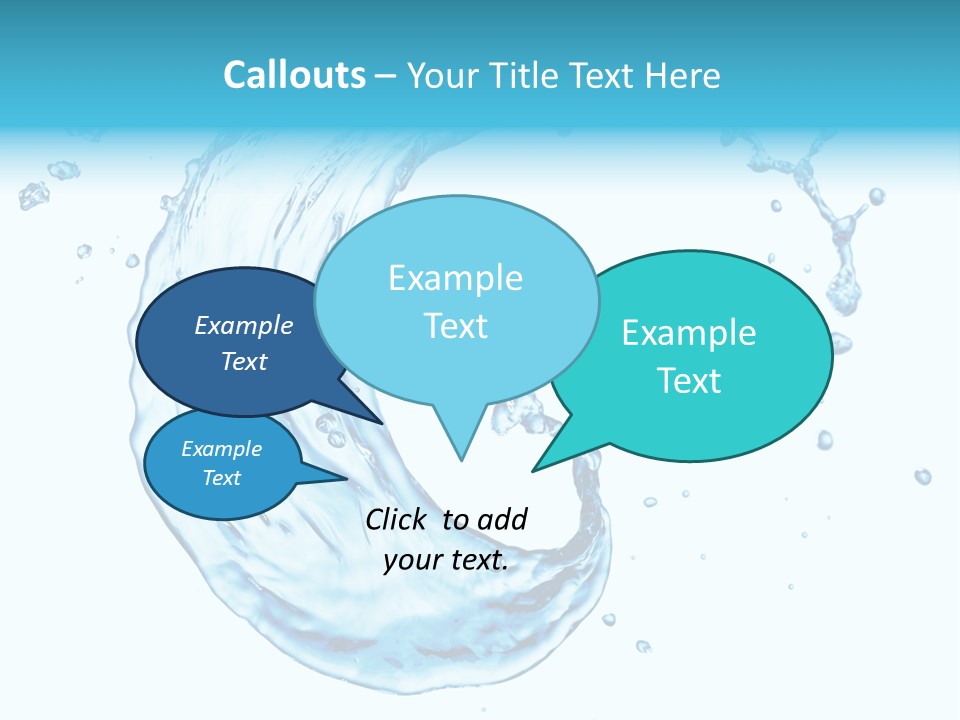 Transparent Colour Wet PowerPoint Template