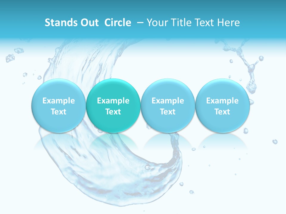 Transparent Colour Wet PowerPoint Template