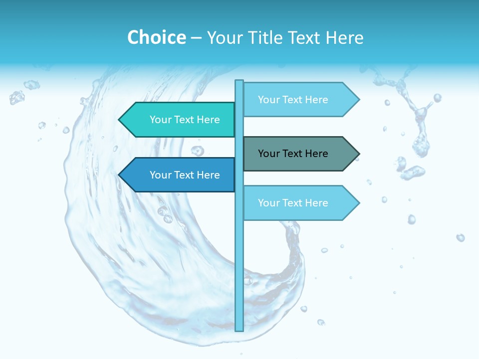 Transparent Colour Wet PowerPoint Template
