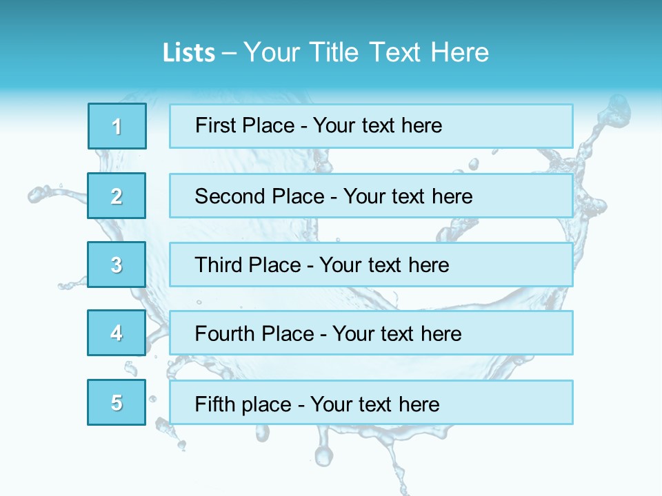 Light Clean Water PowerPoint Template