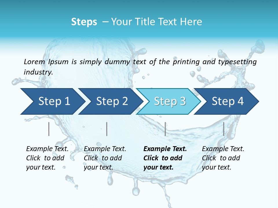 Light Clean Water PowerPoint Template