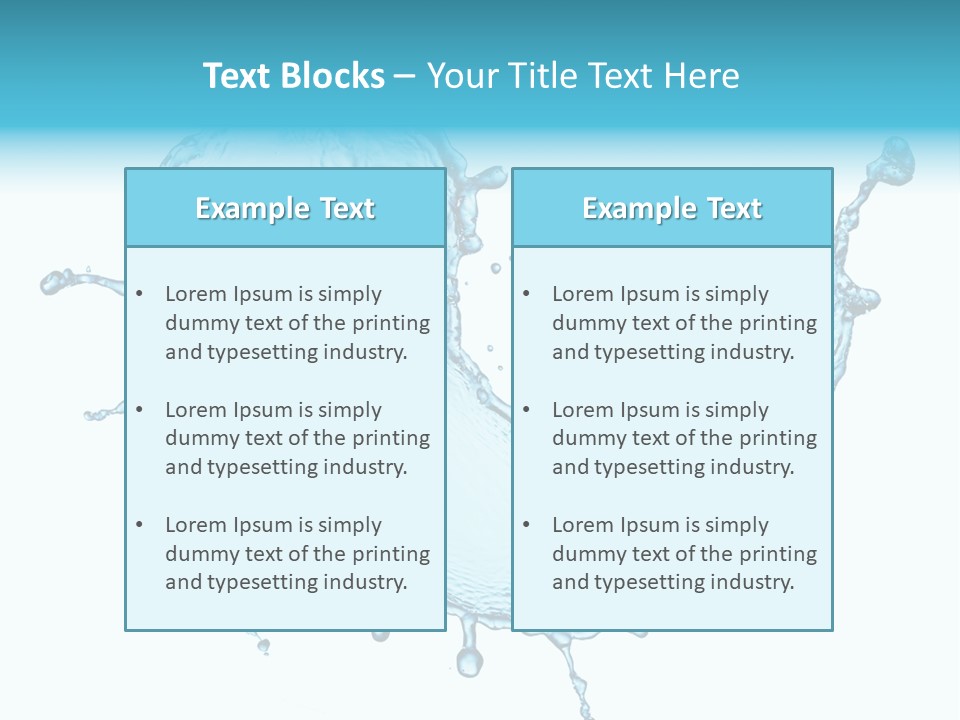 Light Clean Water PowerPoint Template