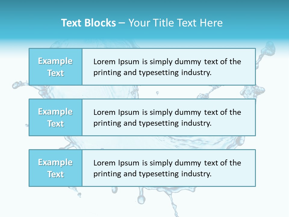 Light Clean Water PowerPoint Template
