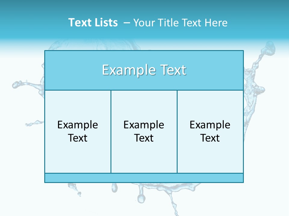 Light Clean Water PowerPoint Template