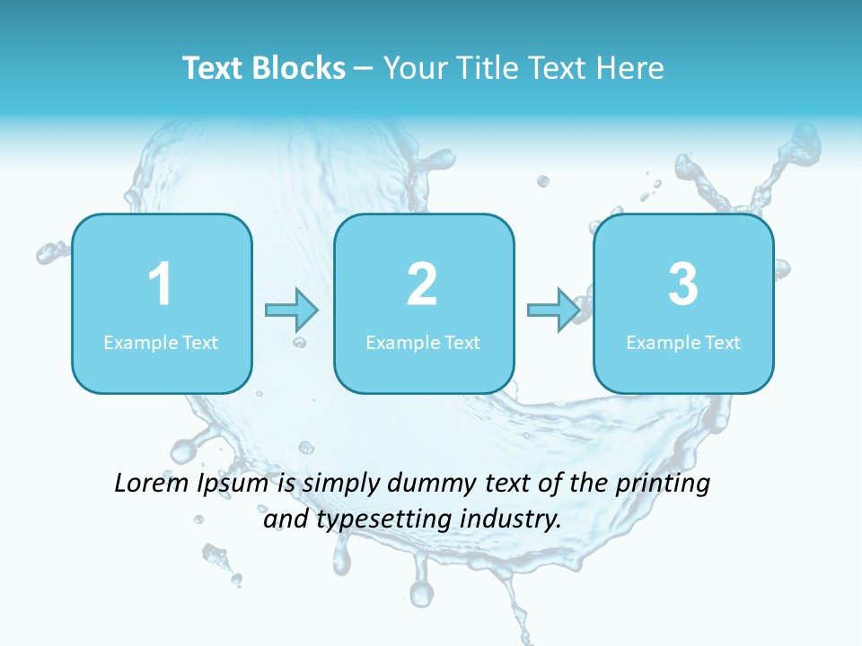 Light Clean Water PowerPoint Template