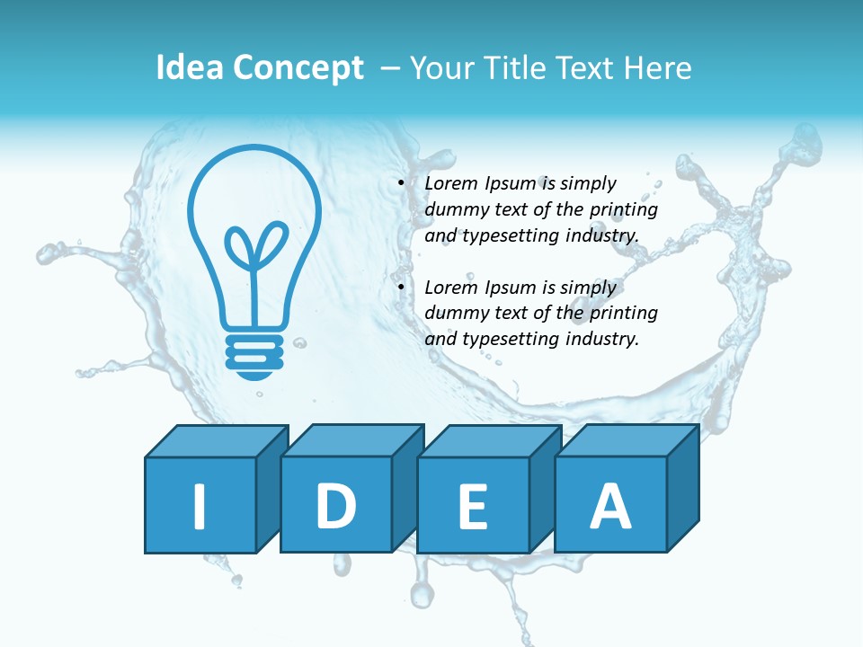 Light Clean Water PowerPoint Template