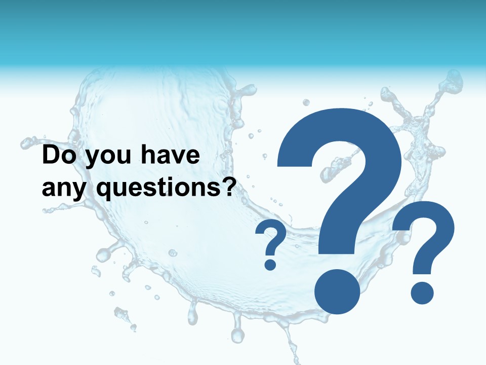 Light Clean Water PowerPoint Template